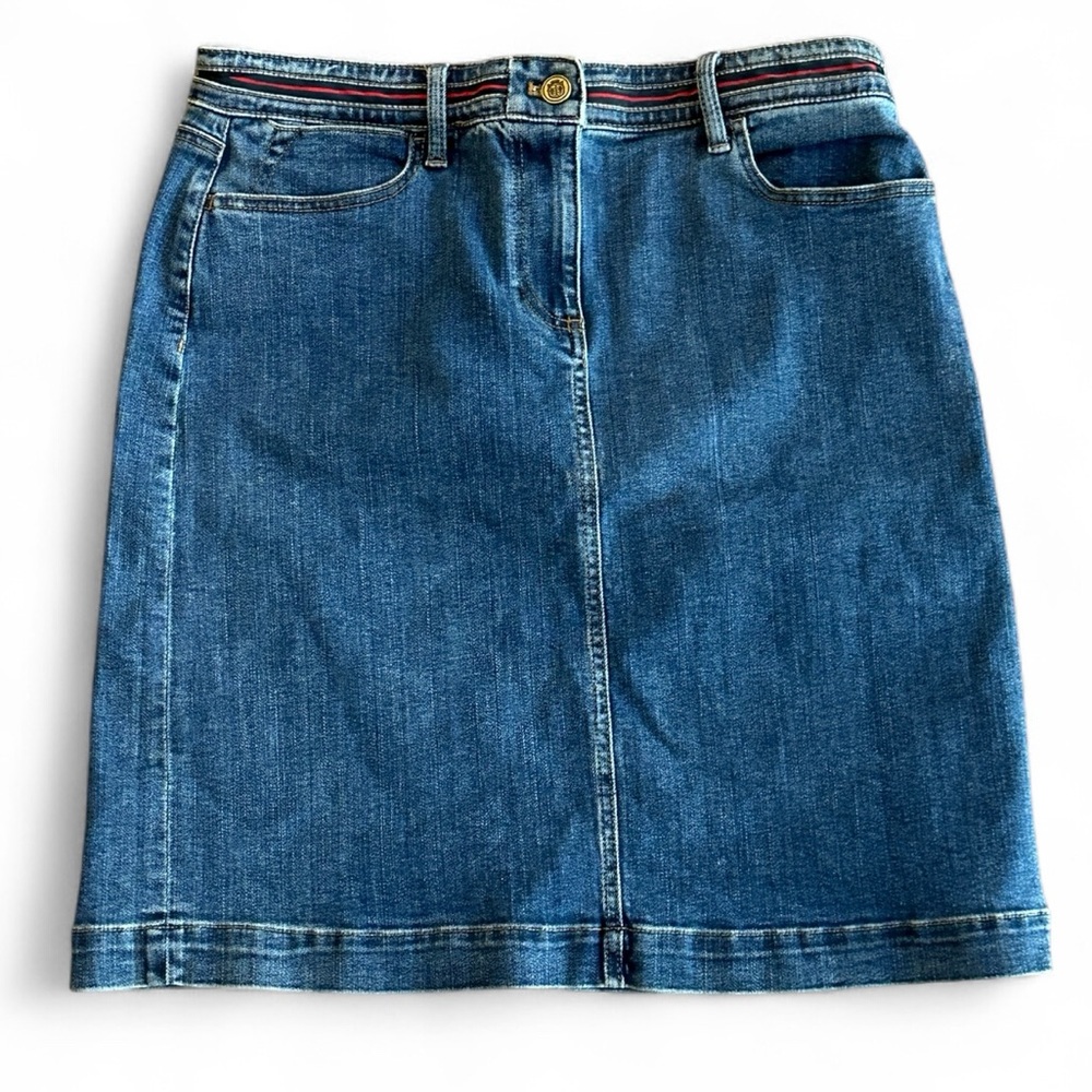Talbots Blue Denim Pencil Skirt